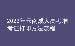 2022年云南成人高考準考證打印方法流程與時間