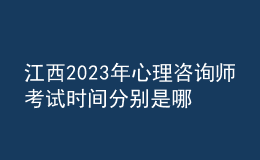 江西2023年心理咨詢師考試時間分別是哪一天 考生怎么報名