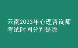 云南2023年心理咨詢師考試時(shí)間分別是哪一天 考生怎么報(bào)名