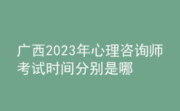 廣西2023年心理咨詢師考試時間分別是哪一天 考生怎么報名