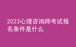 2023心理咨詢師考試報(bào)名條件是什么