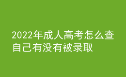 2022年成人高考怎么查自己有沒有被錄?。繉W歷國家認可？