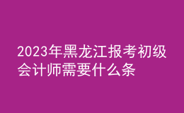 2023年黑龍江報(bào)考初級(jí)會(huì)計(jì)師需要什么條件