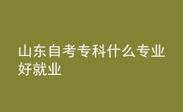 山東自考?？剖裁磳I(yè)好就業(yè) 