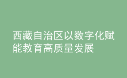 西藏自治區(qū)以數(shù)字化賦能教育高質(zhì)量發(fā)展