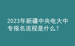 2023年新疆中央電大中專報名流程是什么？