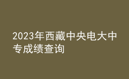 2023年西藏中央電大中專成績查詢