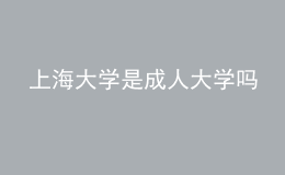 上海大學(xué)是成人大學(xué)嗎