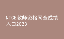 NTCE教師資格網(wǎng)查成績?nèi)肟?023