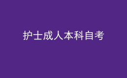 護士成人本科自考 