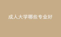 成人大學(xué)哪些專業(yè)好