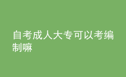 自考成人大?？梢钥季幹坡?