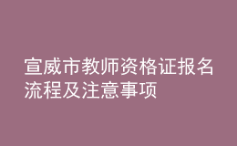 宣威市教師資格證報(bào)名流程及注意事項(xiàng)