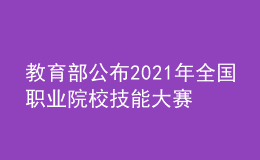 教育部公布2021年全國職業(yè)院校技能大賽獲獎名單