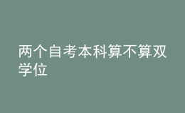 兩個自考本科算不算雙學(xué)位