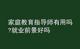 家庭教育指導(dǎo)師有用嗎?就業(yè)前景好嗎