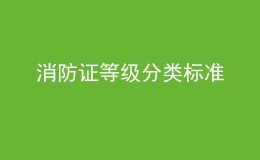 消防證等級分類標(biāo)準(zhǔn)