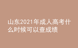 山東2021年成人高考什么時候可以查成績