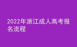 2022年浙江成人高考報(bào)名流程