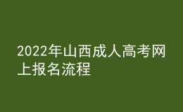 2022年山西成人高考網(wǎng)上報名流程